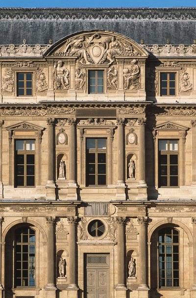 The Cour Carree; Lescot wing by Jean Goujon